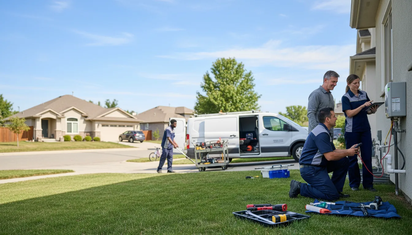 Tankless water heater service in Moran, KS